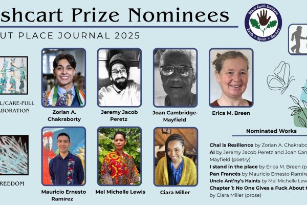 Pushcart Prize Nominees flyer with a headshot of each nominee
